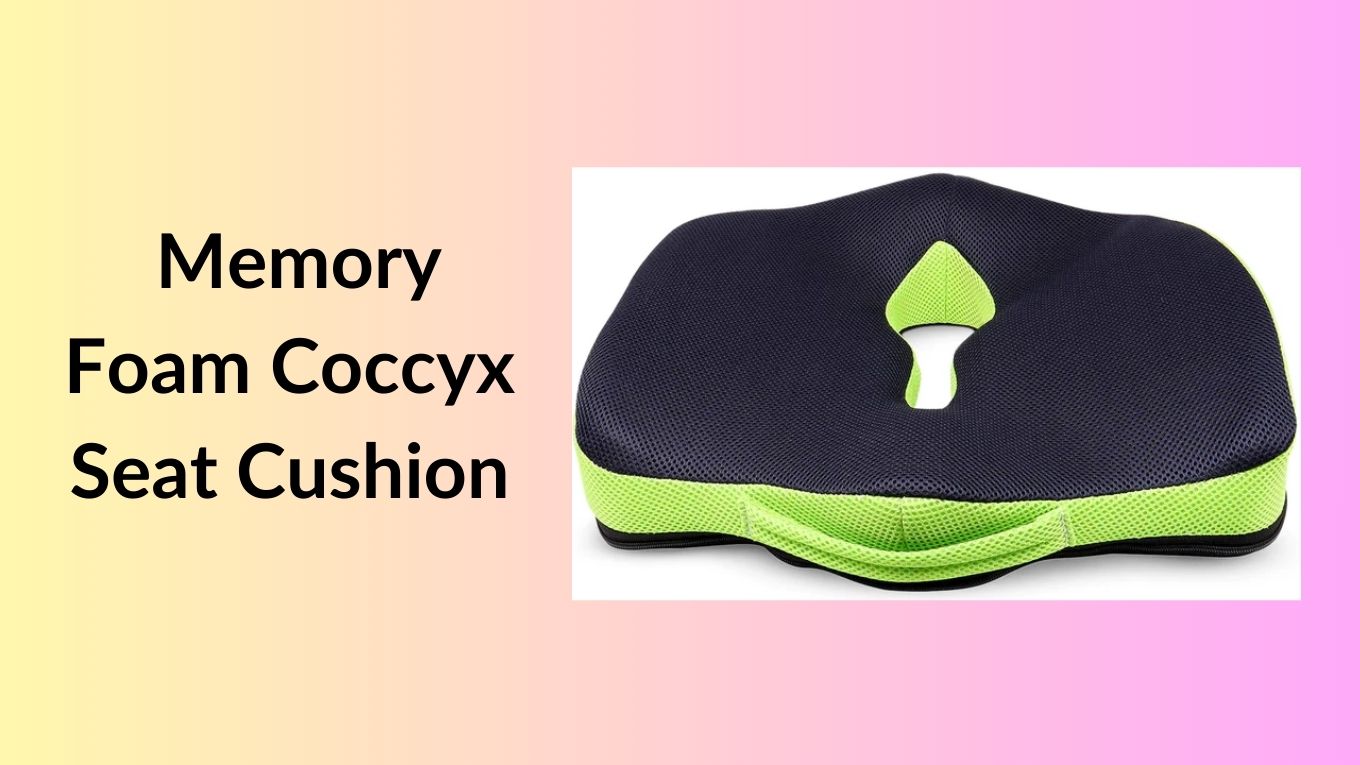 Lumbar Support Memory Foam Coccyx Seat Cushion for back pain